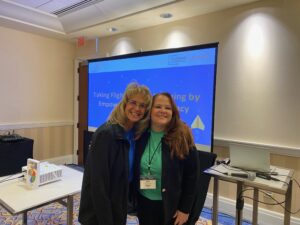The Core Collaborative Consultants, Dr. Jeanette Westfall and Kara Vandas pose for a picture before their presentation at the December 2023 National Learning Forward Conference in Washington D.C.